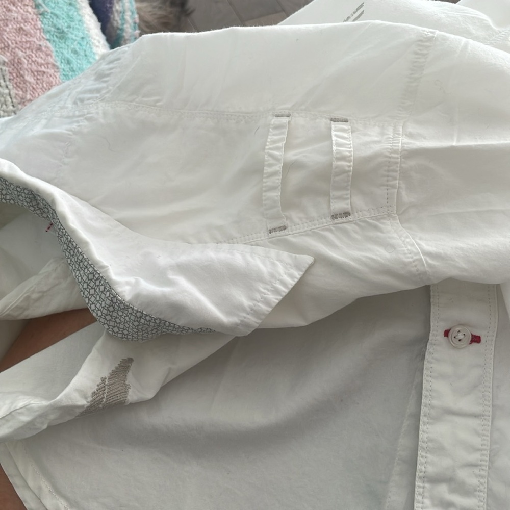 Guess Men's Cotton White Button Down Shirt - Picture 15 of 16